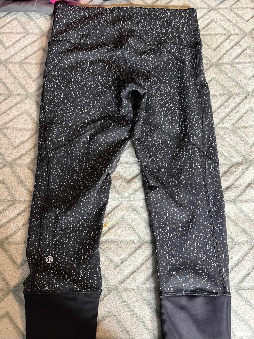 lululemon athletica Kids Black Speckle Print Leggings